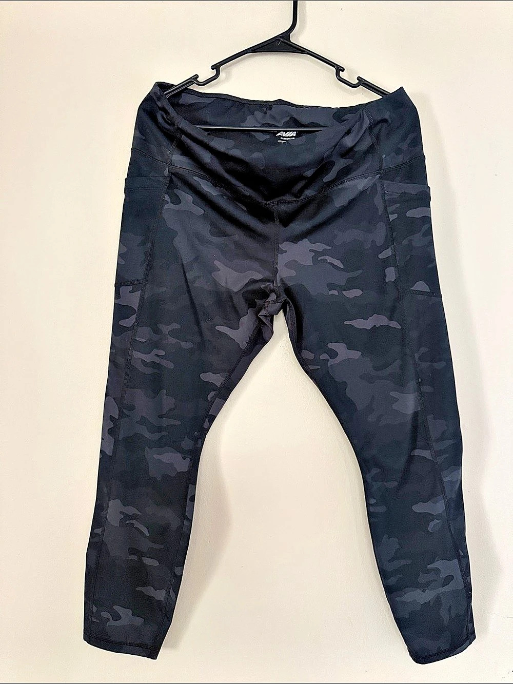 Avia Camo Leggings in Black & Gray